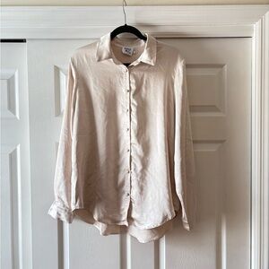 Princess Polly Silk Button Down Top